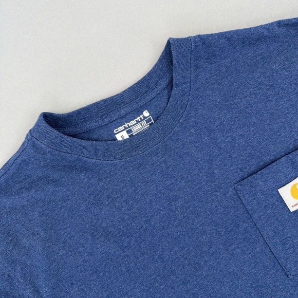 Carhartt Other - Carhartt Pocket T Shirt Mens Medium Blue Loose Fit Workwear Heavyweight